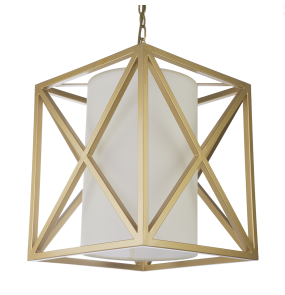 Lampa wisząca New York P01403WH AU COSMOLight złota oprawa w stylu nowoczesnym