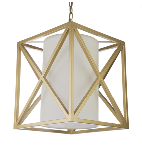 Lampa wisząca New York P01403AU-WH COSMOLight złota oprawa w stylu nowoczesnym