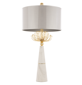 Lampa stołowa Cartagena T02004AU COSMOLight elegancka oprawa w stylu nowoczesnym