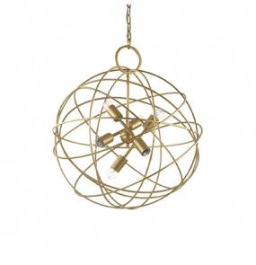 Lampa wisząca Konse SP6 156026 Ideal Lux złota oprawa w stylu nowoczesnym