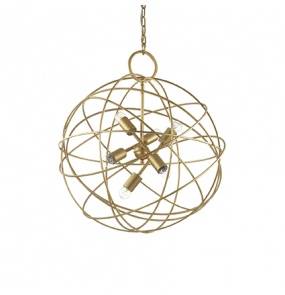 Lampa wisząca Konse SP6 156026 Ideal Lux złota oprawa w stylu nowoczesnym