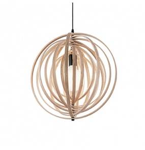 Lampa wisząca Disco SP1 138275 Ideal Lux drewniana oprawa w stylu design