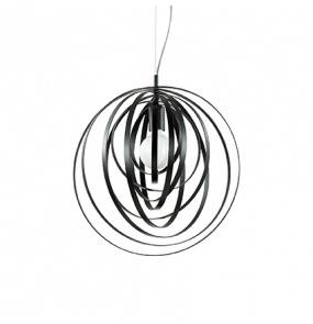 Lampa wisząca Disco SP1 114262 Ideal Lux czarna oprawa w stylu design