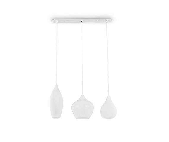 Lampa wisząca Soft SP3 111858 Ideal Lux biała oprawa w stylu design
