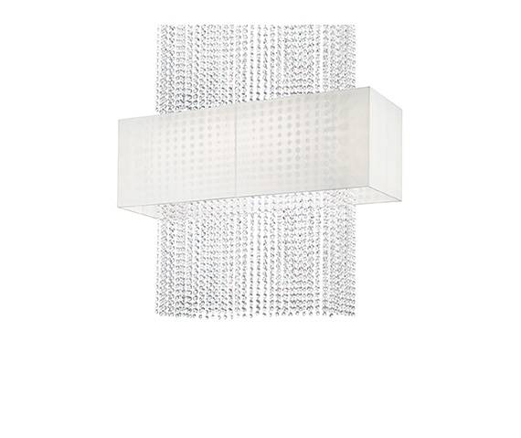 Lampa wisząca Phoenix SP5 099101 Ideal Lux biała oprawa w stylu kryształowym