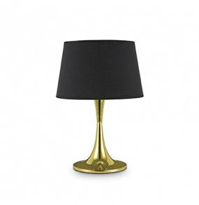 Lampa stołowa London TL1 Big 110479 Ideal Lux czarno-mosiężna oprawa w nowoczesnym stylu