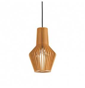 Lampa wisząca Citrus-1 SP1 159843 Ideal Lux drewniana oprawa w klasycznym stylu