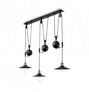 Lampa wisząca Up and down SP3 136349 Ideal Lux czarna oprawa w klasycznym stylu