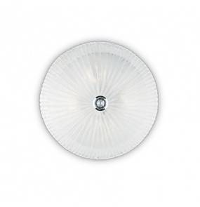 Plafon Shell PL4 008615 Ideal Lux transparentna oprawa ze szkła