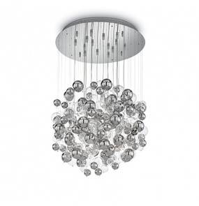 Lampa wisząca Bollicine SP14 093024 Ideal Lux chromowana oprawa w nowoczesnym stylu