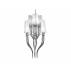 Lampa wisząca Diablo 3+3 AZ0173 AZzardo nowoczesna oprawa w kolorze białym
