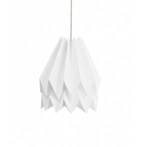 Lampa wisząca Plain Polar White Orikomi biała oprawa w dekoracyjnym stylu