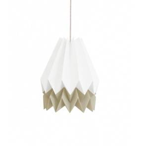Lampa wisząca Stripe Polar White/Light Taupe Orikomi dwubarwna oprawa w dekoracyjnym stylu