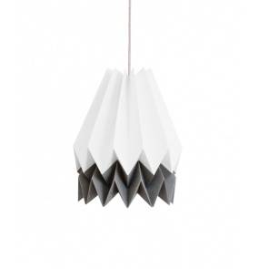 Lampa wisząca Stripe Polar White/Alpine Grey Orikomi biało-szara oprawa w dekoracyjnym stylu