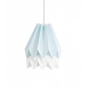 Lampa wisząca Stripe Mint Blue/Polar White Orikomi niebiesko-biała oprawa w dekoracyjnym stylu