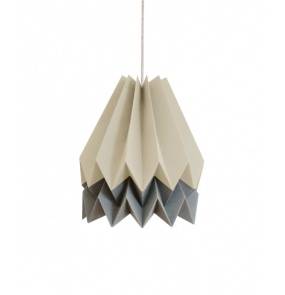 Lampa wisząca Stripe Light Taupe/Alpine Grey Orikomi dwubarwna oprawa w dekoracyjnym stylu