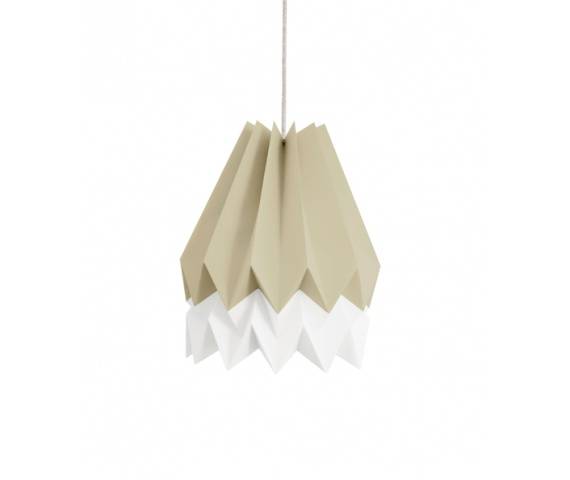 Lampa wisząca Stripe Light Taupe/Polar White Orikomi dwubarwna oprawa w dekoracyjnym stylu