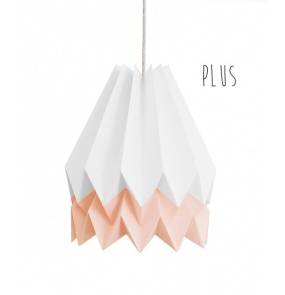 Lampa wisząca Plus Polar White/Pastel Pink Orikomi biało-różowa oprawa w dekoracyjnym stylu