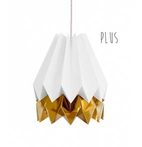 Lampa wisząca Plus Polar White/Warm Gold Orikomi biało-złota oprawa w dekoracyjnym stylu