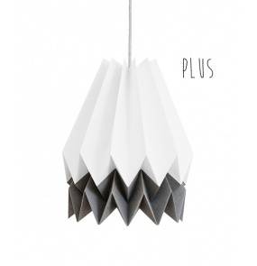 Lampa wisząca Plus Polar White/Alpine Grey Orikomi biało-szara oprawa w dekoracyjnym stylu