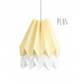 Lampa wisząca Plus Pale Yellow/Polar White Orikomi żółto-biała oprawa w dekoracyjnym stylu