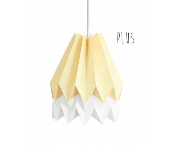 Lampa wisząca Plus Pale Yellow/Polar White Orikomi żółto-biała oprawa w dekoracyjnym stylu