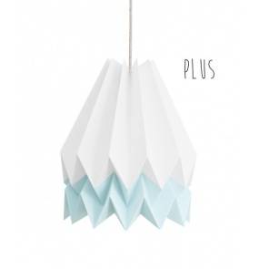 Lampa wisząca Plus Polar White/Mint Blue Orikomi biało-niebieska oprawa w dekoracyjnym stylu