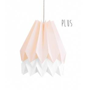 Lampa wisząca Plus Pastel Pink/Polar White Orikomi różowo-biała oprawa w dekoracyjnym stylu