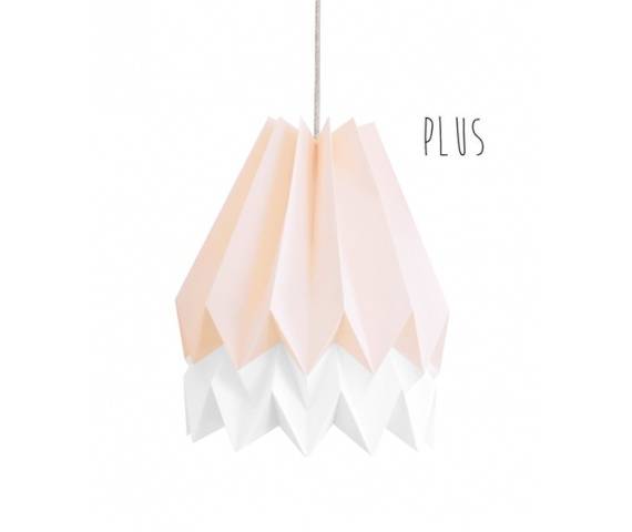 Lampa wisząca Plus Pastel Pink/Polar White Orikomi różowo-biała oprawa w dekoracyjnym stylu