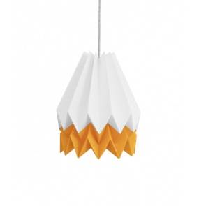 Lampa wisząca Summer Mango Yellow Orikomi biało-żółta oprawa w nowoczesnym stylu