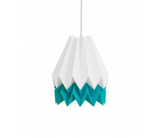 Lampa wisząca Summer Caribbean Blue Orikomi biało-niebieska oprawa w nowoczesnym stylu
