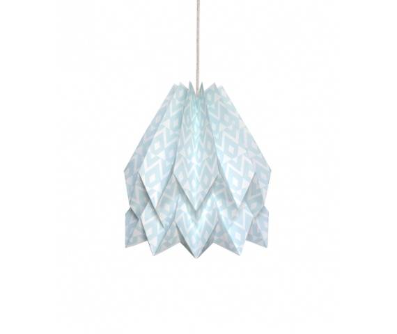 Lampa wisząca Tupi Mint Blue Orikomi dekoracyjna oprawa w kolorze miętowym