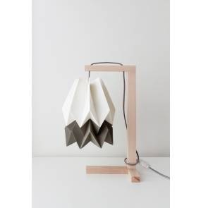 Lampa stołowa Table Polar White/Alpine Grey Orikomi minimalistyczna oprawa w nowoczesnym stylu