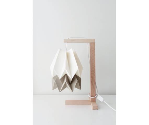 Lampa stołowa Table Polar White/Light Taupe Orikomi minimalistyczna oprawa w nowoczesnym stylu