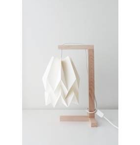 Lampa stołowa Table Polar White Orikomi biała oprawa w nowoczesnym stylu