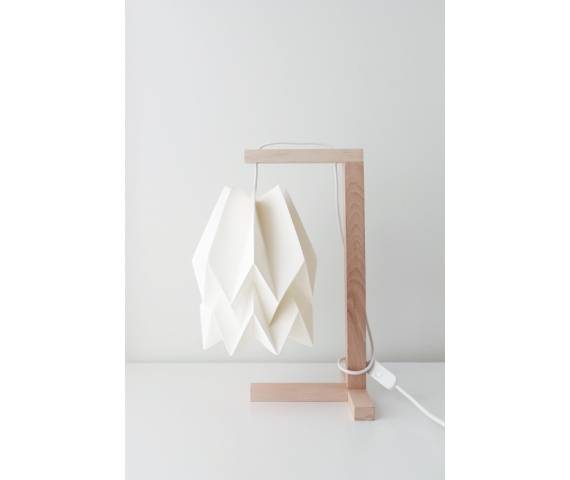 Lampa stołowa Table Polar White Orikomi biała oprawa w nowoczesnym stylu