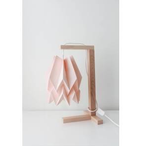 Lampa stołowa Table Pastel Pink Orikomi różowa oprawa w minimalistycznym stylu