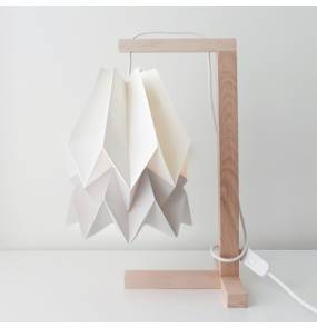 Lampa stołowa Table Polar White/Light Grey Orikomi biało-szara oprawa w minimalistycznym stylu