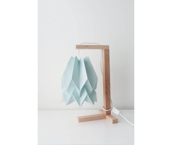 Lampa stołowa Table Mint Blue Orikomi niebieska oprawa w minimalistycznym stylu