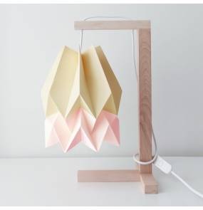 Lampa stołowa Table Pale Yellow/Pastel Pink Orikomi żółto-różowa oprawa w minimalistycznym stylu