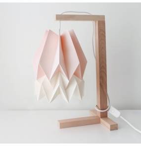 Lampa stołowa Table Pastel Pink/Polar White Orikomi różowo-biała oprawa w minimalistycznym stylu