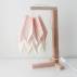 Lampa stołowa Table Pastel Pink/Polar White Orikomi różowo-biała oprawa w minimalistycznym stylu