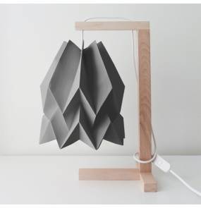 Lampa stołowa Table Alpine Grey Orikomi szara oprawa w minimalistycznym stylu