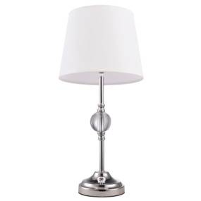 Lampa stołowa Monaco T01230WH COSMOLight biała oprawa w stylu kryształowym