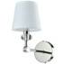Kinkiet Doha W01292NI-WH COSMOLight biała oprawa w stylu kryształowym