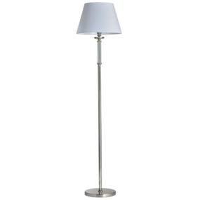 Lampa podłogowa Siena F01322NI-WH COSMOLight dekoracyjna oprawa w kolorze białym