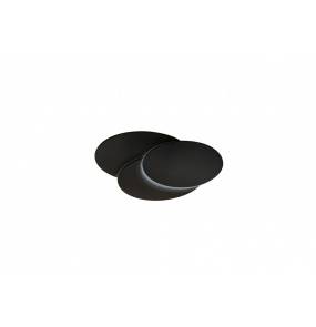 Kinkiet Clover oval AZ2997 AZzardo geometryczna oprawa w kolorze czarnym