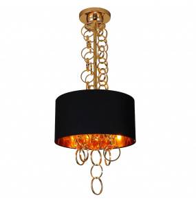 Lampa wisząca Kate AZ2678 AZzardo czarno-złota oprawa w dekoracyjnym stylu