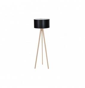 Lampa podłogowa Tripod Wood AZ3013 + AZ2968 AZzardo nowoczesna oprawa z kolorze czarnym