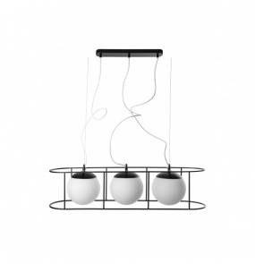 Lampa wisząca w stylu nowoczesnym Kuglo D KUD322B0 żyrandol czarno-biały minimalistyczny UMMO